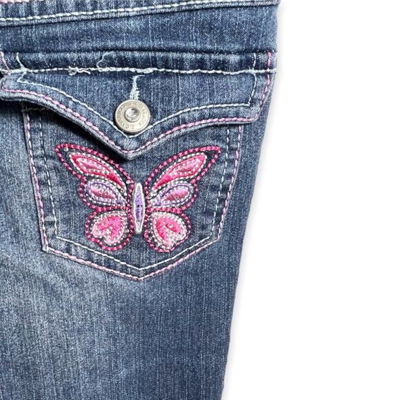 Z. Cavaricci Bootcut Bling Butterfly Jeans - Picture 3 of 4